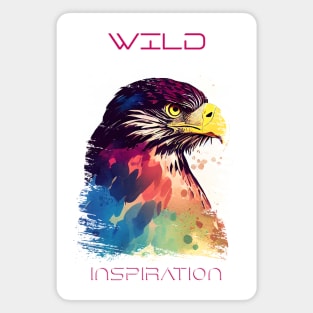 Eagle Bird Wild Nature Animal Colors Art Painting Magnet